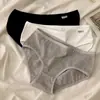 Outlet de Fábrica Calzones de Algodón Puro para Mujer Color Sólido Transpirables para Niña Cintura Media Estudiante Adulto Calzones Triángulo A001