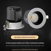 Luminária de teto LED engenharia hoteleira fundição sob pressão anti-reflexo embutido holofote holofote COB para shoppings e lojas