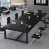 Mesa de Conferencias, Mesa Larga, Escritorio de Oficina Simple Moderno, Mesa Larga y Sillas para Negociación, Mesa de Trabajo para Sala de Conferencias, Mesa de Entrenamiento