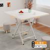 Mesa Plegable para Uso Doméstico, Mesa de Comedor Sencilla, Mesa Redonda para Sala de Estar, Puesto Portátil para Exteriores, Sencillo y Lujoso