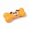 Nuevo Hueso con Cara de Perro Juguete para Mascotas PVC Seguro e Inodoro Perro Autoentretenimiento Juguete para Masticar Personalizable