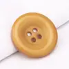 Botões de Resina com Quatro Furos, Botões Redondos Coloridos com Borda Arredondada para Suéteres, Roupas de Lã para Exterior, Roupas para Exterior, Jaquetas Corta-Vento, Botões para Ternos Venda por Atacado