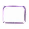 Bolsa de Maquillaje Transparente de PVC para Mujer, Bolsa para Snacks de Gran Capacidad, Amigable con la Inspección de Seguridad del Aeropuerto, Fácil de Limpiar, Alta Definición, Diseño de Nicho