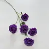Flores de Lisianthus Artificiales de 5 Cabezas Transfronterizas para Decoración de Salón de Bodas, Escaparate, Atrezo para Fotografía de Escenario al por Mayor