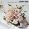 Venda Direta de Fábrica de Buquês de Flores Artificiais Estilo Nórdico, Buquê de Noiva para Casamento, Buquê de Rosas, Hortênsia, Peônia, Buquê de Rosas Artificiais