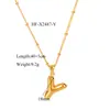 Venta Caliente Transfronteriza Europea y Americana Acero Inoxidable 26 Colgante de Collar de Letra Cadena de Clavícula Cadena de Acero de Titanio Fabricante de Collares Venta al por Mayor 18K