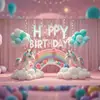 Fondo de Tela para Cumpleaños Infantil de Unicornio Transfronterizo Fiesta Banner de Comercio Exterior de Amazon Tela de Fondo para Fotografía Accesorios para Fotos