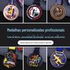 Personalização da medalha de pintura da liga de zinco Personalização da medalha comemorativa do esporte Personalização da medalha da maratona ao ar livre da cidade