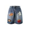 Shorts de mezclilla para mujer Estilo americano Diseño creativo de nicho Rectos Verano Delgados Shorts de mezclilla Marca de moda