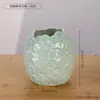 Jarrón Cerámico de Rayas Verticales Sencillo Estilo ins Adorno para Arreglo Floral de Sala de Estar Escritorio Nórdico de Lujo Ligero Jarrón Decorativo para Flores Secas