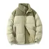 Nuevo abrigo de algodón forrado de felpa estilo coreano para invierno, moderno y a la moda, corte holgado estilo japonés con cuello alto, cálido y acogedor