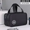 Neceser para Hombre de Doble Capa Separado para Seco y Húmedo Transfronterizo Bolsa de Almacenamiento de Viaje Sentido Avanzado Impermeable Portátil Gran Capacidad Bolsa de Cosméticos