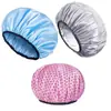 Gorro de ducha impermeable para mujer, elegante y atractivo, adecuado para usar en la ducha y la cocina, a prueba de aceite, de doble capa, engrosado, para uso doméstico