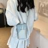 Estilo coreano Novo Mensageiro Casual Bolsa Moda Simples Bolsa para Celular 2024 Verão Nova Moda Simples Bolsa de Ombro