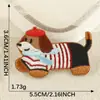 Parche Adhesivo Original de Dibujos Animados Animal Marrón Cachorro Lindo Accesorios Funda para Teléfono Móvil Taza de Agua Parche de Tela Bordada