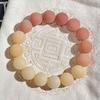 Pulseiras naturais de bodhi para homens e mulheres ao redor dos dedos textura fosca suave sementes de bodhi sementes originais contas brincar com texto pulseira atacado