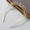 Diadema de Feliz Cumpleaños, Estilo Hada Lindo, Nueva Diadema de Corona, Pasador de Pelo de Pedrería de Alta Gama, Accesorios para Fiesta de 18 Años