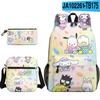 Mochila Escolar Periférica Impressa 3D Novo Produto Sanrio MeloDy Bolsa de Lápis Bolsa de Ombro Conjunto de Três Peças