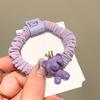 Anillo para el Cabello Color de Moda 2022 Azul Vinca Corona Morada Linda de Niña Oso Oso Ciego Cuerda con Pedrería Checa