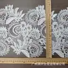 25cm Acessórios de Renda Bordada Brancos Gaze de Alta Qualidade Renda Decorativa Têxtil para Casa Roupas DIY Feitas à Mão