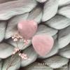 Amazon moda transfronteriza simple anillo de corazón de cristal rosa amor cara plana corazón de durazno joyería DIY