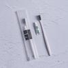Saco Filme Macio para Escova de Dentes Personalizada, Conjunto de Escova de Dentes com Canudo, Suprimentos para Hotel, Kit de Higiene Pessoal Adesivo, Escova de Dentes Descartável para Pousadas e Hotéis