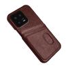 Adecuado para Redmi Note 13/12/11Pro Funda para Teléfono Móvil Anticaída con Tarjetero Cubierta Protectora Xiaomi 14 Carcasa Protectora Estuche de Cuero