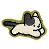 Tapete Flocado de Gato Fofo Estilo Coreano para Casa Sala de Estar Tapete de Chão Peludo Banheiro Vaso Sanitário Tapete de Chão Espesso Absorvente