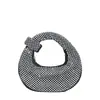 Bolsa de Mão Nova Moda Transfronteiriça 2026 para Mulheres, Bolsa de Festa Popular com Design Totalmente de Strass, Bolsa de Mão Feminina de Strass