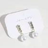 Aguja de plata 925, diseño de nicho, aretes de puesto de mercado nocturno, fuente mayorista, aretes de moda estilo coreano, aretes populares