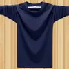 Comercio Exterior 2026 Primavera y Otoño Sudadera Básica Casual para Hombre Camiseta Deportiva de Color Sólido Top Holgado de Talla Grande de Manga Larga para Hombre