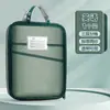Bolsa Clasificadora de Materias en Forma de L Multicapa Gran Capacidad Engrosada para Estudiantes de Primaria Bolsa para Archivo de Almacenamiento de Libros de Texto y Exámenes por Materia