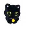 Nuevo Gato Gato Negro Muñeca Muñeca de Felpa Colgante Llavero Muñeca Linda Regalo de Pareja Adornos para Colgar en la Mochila Escolar