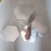 Adesivos de Parede Espelhados Acrílicos 3D Transfronteiriços para Sala de Estar, Hall de Entrada, Quarto, Espelhos Decorativos Personalizados com Moldura de Canto Hexagonal