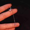 ¡Es hermoso! Clip de Oreja con Borla de Estrella Pequeña para Niña Viento Frío 2024 Nuevo Moderno Mori Elegante Clip de Oreja