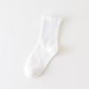 Calcetines de media pantorrilla para mujer con bordes rizados, Calcetines apilados, Tubo medio de algodón puro, Calcetines de seda helada de verano delgados