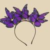 Diadema de Mariposa Transfronteriza de Amazon Tocados de Mariposa Coloridos Europeos y Americanos para Novias, Quinceañeras, Banquetes, Fiestas Accesorios para el Cabello Venta al por Mayor Mujeres