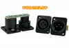 Placa Adaptadora Reta Macho e Fêmea XLR de 3 Pinos para Iluminação, Luzes Par, Moving Heads, Conectores de Entrada e Saída DMX