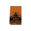 Paños de cocina de Halloween, decoraciones de cocina europeas y americanas de Halloween transfronterizas, paños de té absorbentes, paños multiusos para lavar platos y limpiar