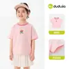 Coleção de Manga CurtaCamiseta de Manga Curta de Verão para Menino Roupas de Verão para Bebê Menina Meia Manga Moda Desenho Animado Novo