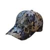 Nueva gorra de béisbol fina de encaje para mujer, transpirable, con protector solar y mariposas de diamantes de imitación, moderna y versátil.