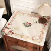 Nuevo Mantel Protector de Mesa de Noche Estilo Chino, Mantel Bordado, Impermeable, Resistente al Aceite, Lavable, Mantel Resistente al Calor, Mantel a Prueba de Polvo para Dormitorio