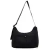 Bolsa de Ombro Simples Casual Japonesa Grande Capacidade Cor Sólida Versátil Bolsa Transversal Moda Cordão Plissada Bolsa de Mão Tote