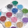 Venta caliente en red, rojo sueño brillante aurora brillo alto destello brillante polvo fino DIY desgaste armadura gota pegamento flujo cáñamo goo tarjeta lote