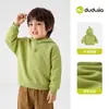 Sudadera con Capucha para Bebé Dudu Home Ropa de Otoño Camisa de Felpa de Dibujos Animados para Niños Novedades de Otoño para Niños Ropa Elegante para Niños Moderna