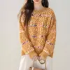 Cardigan de Punto de Manga Larga con Cuello Redondo, Estilo Coreano, para Mujer, Otoño/Invierno 2025, con Artesanía Pesada, Borlas de Colores y Diseño Moderno