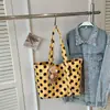 Bolso de Lona de Lunares de Nicho para Mujer 2026 Nuevo Bolso de Mano de Gran Capacidad Bolso de Hombro Moderno Estilo Casual Bolso Tote para Viaje