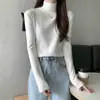 Tiro real precio real Otoño e Invierno Ropa interior ajustada Cuello medio alto Suéter de punto Capa base para mujer