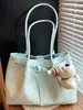 Bolso Tote Tejido de Nuevo Estilo Verano 2026 Transfronterizo, Moderno, Gran Capacidad, de Hombro, Bolso de Mano Simple para Viajes Diarios