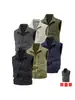 Chaleco Reversible de Otoño e Invierno para Hombre con Cuello Alto, Múltiples Bolsillos, Chaleco de Trabajo, Forro Polar para Exteriores, Engrosado, Chaleco Cálido 2606